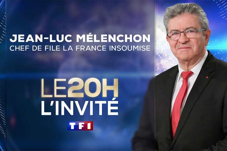 Jean-Luc Mélenchon invités du Journal de 20 Heures de TF1 ce jeudi 4 juillet 2024