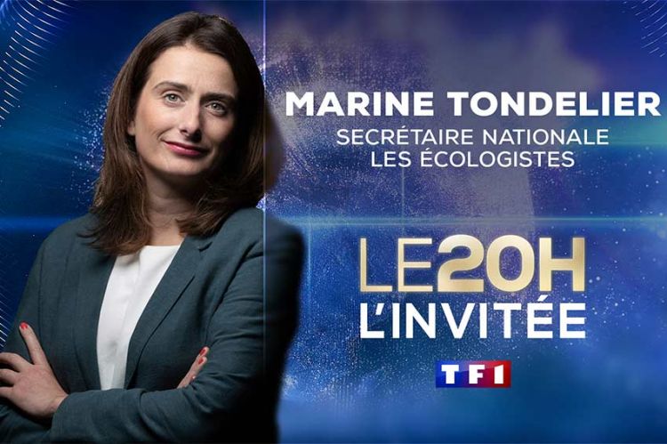 Marine Tondelier invitée du JT de 20 Heures de TF1 ce mardi 2 juillet 2024