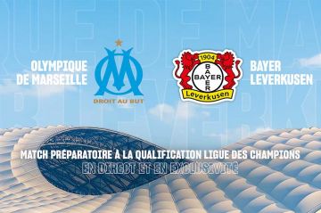Le match préparatoire Olympique de Marseille / Bayer Leverkusen sur W9 mercredi 2 août 2023