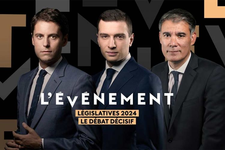 L&#039;Événement - Législatives 2024, le débat décisif sur France 2 jeudi 27 juin 2024, les invités de Caroline Roux