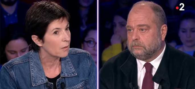 “On n'est pas couché” : le clash entre Éric Dupond-Moretti et Christine Angot (vidéo)