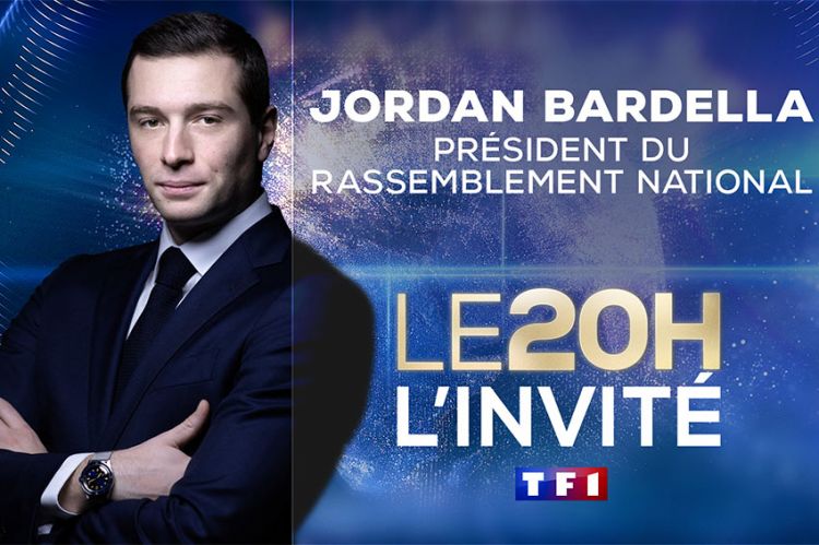 Jordan Bardella invité du Journal de 20 Heures de TF1 ce jeudi 20 juin 2024